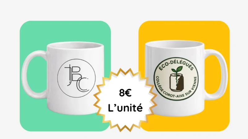 Vente de tasses et gourdes